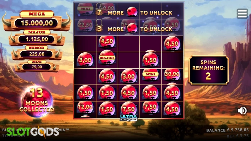 Bison Moon Ultra Link & Win Slot - Screenshot 3
