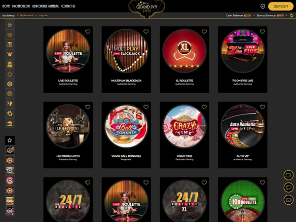 Grand Ivy Casino Desktop Screenshot 5