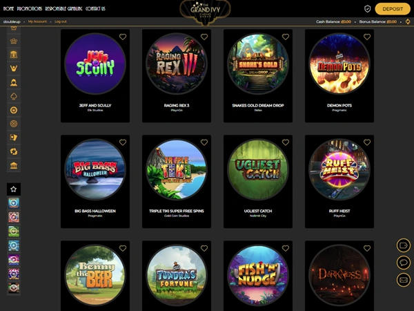Grand Ivy Casino Desktop Screenshot 2
