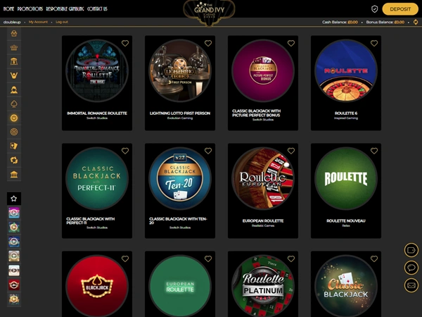 Grand Ivy Casino Desktop Screenshot 4