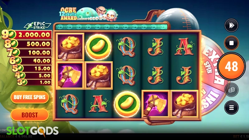 9 Enchanted Beans Slot - Screenshot 