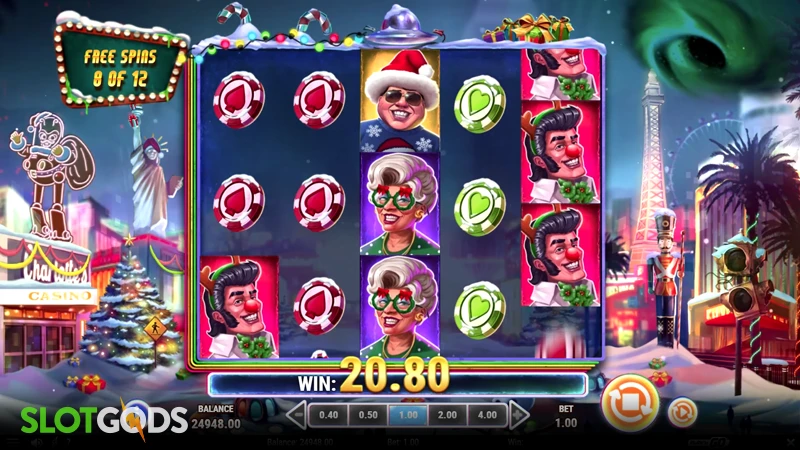 Invading Vegas: Las Christmas Slot - Screenshot 4