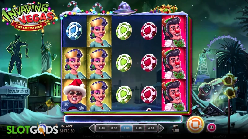 Invading Vegas: Las Christmas Slot - Screenshot 1