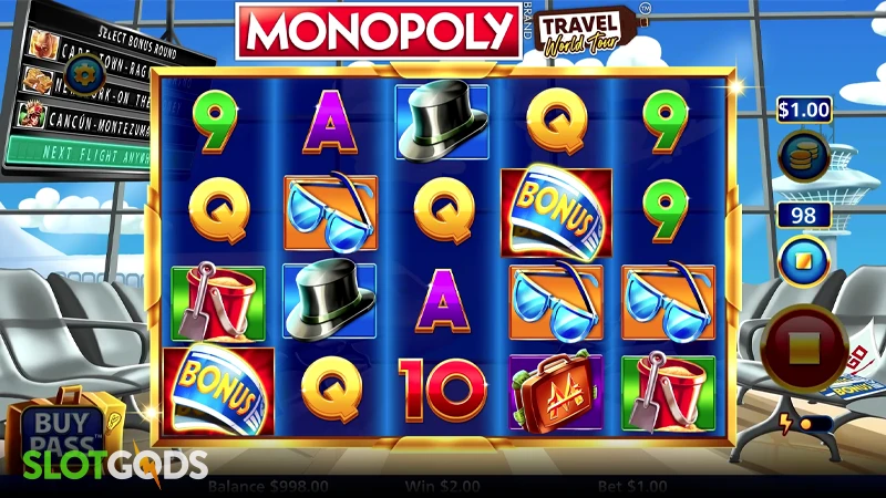 Monopoly Travel World Tour Slot - Screenshot 1