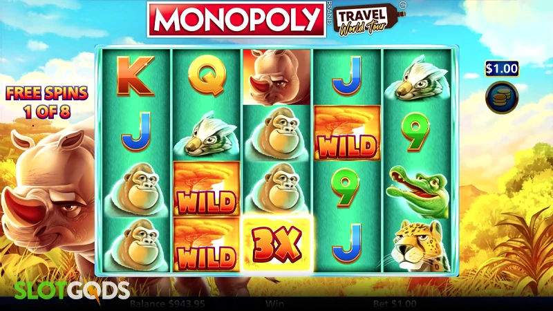 Monopoly Travel World Tour Slot - Screenshot 4