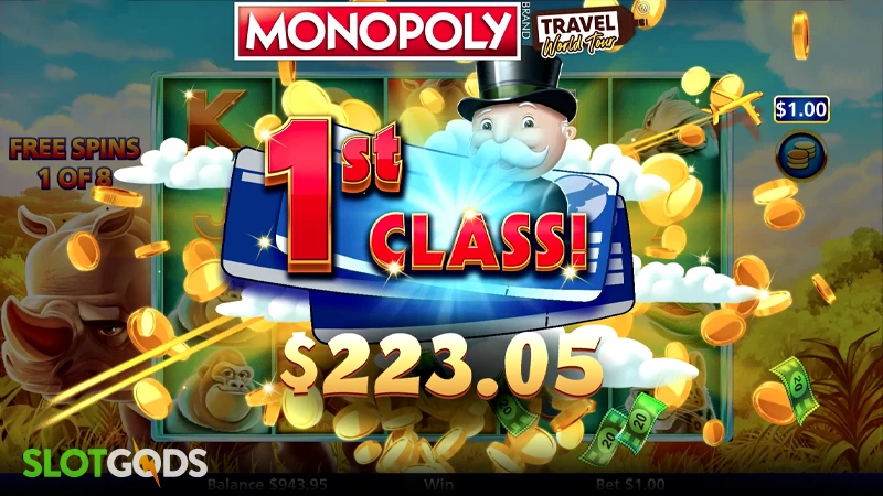 Monopoly Travel World Tour Slot - Screenshot 5