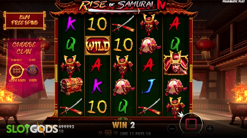 Rise of Samurai IV Slot - Screenshot 1