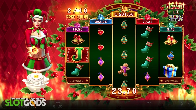 Fire and Roses Jolly Joker Slot - Screenshot 2