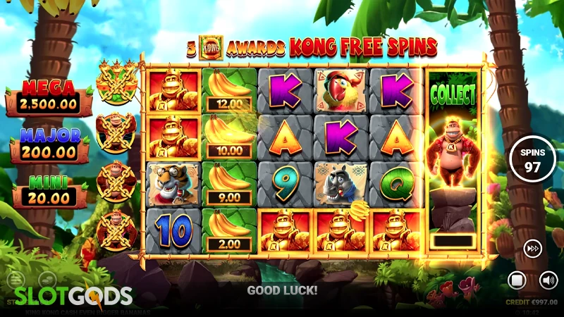 King Kong Cash Even Bigger Bananas Slot - Screenshot 2