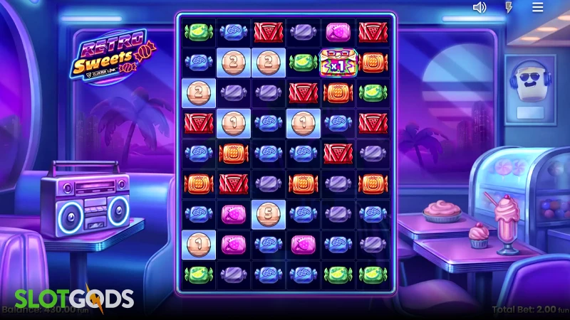 Retro Sweets Slot - Screenshot 1
