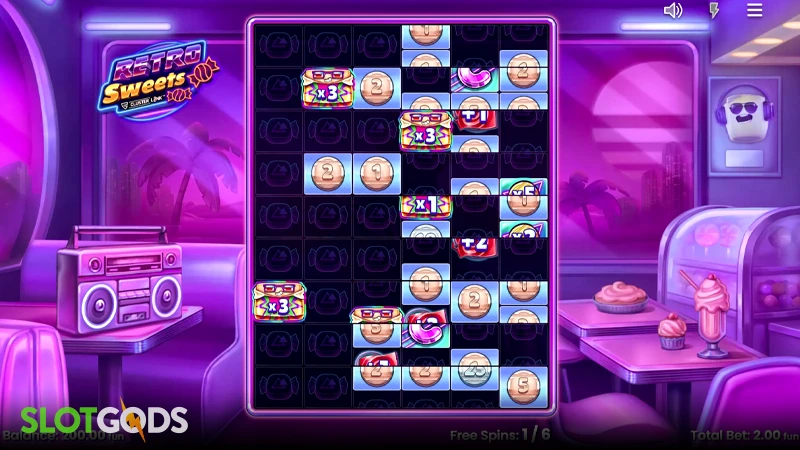 Retro Sweets Slot - Screenshot 2