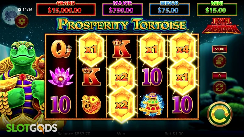Jewel of the Dragon Prosperity Tortoise Slot - Screenshot 1