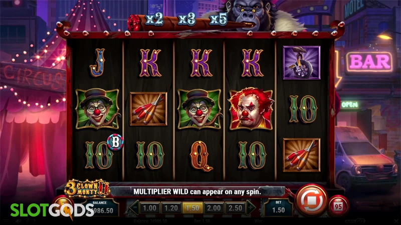 3 Clown Monty 2 Slot - Screenshot 1