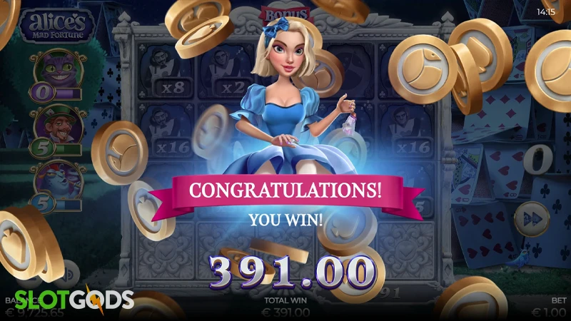 Alice's Mad Fortune Slot - Screenshot 4