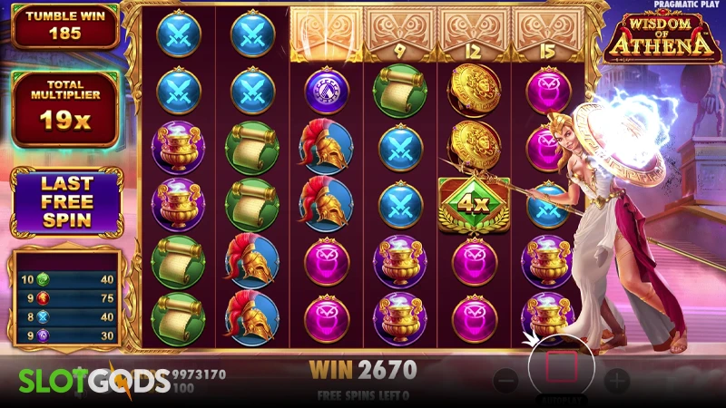 Wisdom of Athena Slot - Screenshot 3