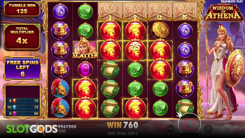 Wisdom of Athena Slot - Screenshot 2