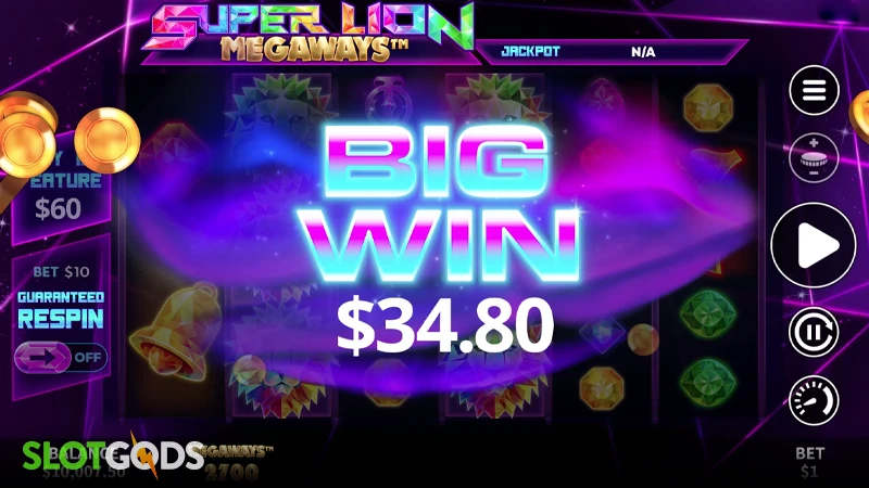 Super Lion Megaways Slot - Screenshot 4