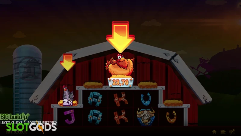 Lucky Clucks 2 Rooster Respins Slot - Screenshot 3