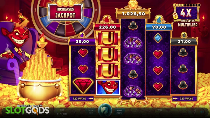 Devilish Fortunes Slot - Screenshot 