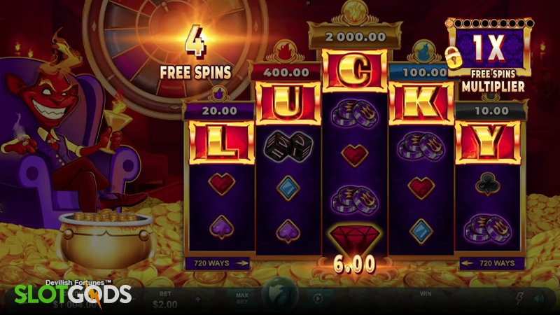 Devilish Fortunes Slot - Screenshot 2