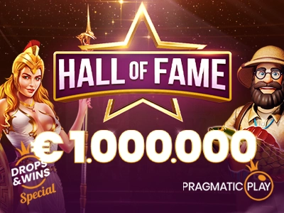 Drops & Wins celebrates the Hall of Fame with €1,000,000 in prizes this Feb-March