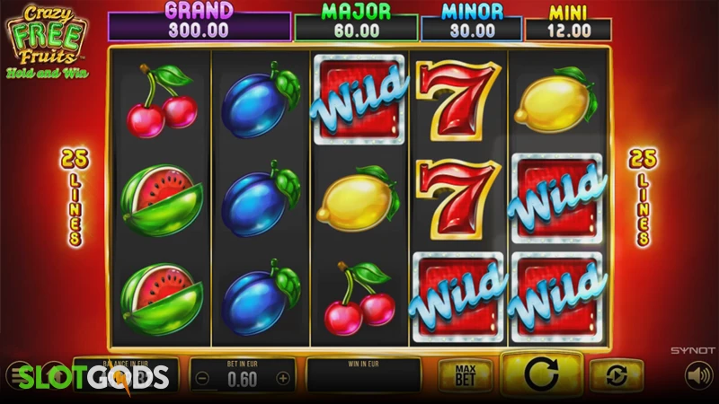 Crazy Free Fruits Online Slot by SYNOT Games