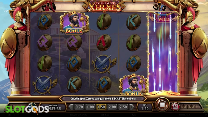 Undefeated Xerxes Slot - Screenshot 2