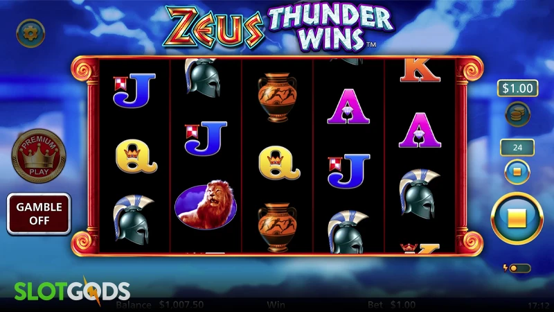 Zeus Thunder Wins Slot - Screenshot 