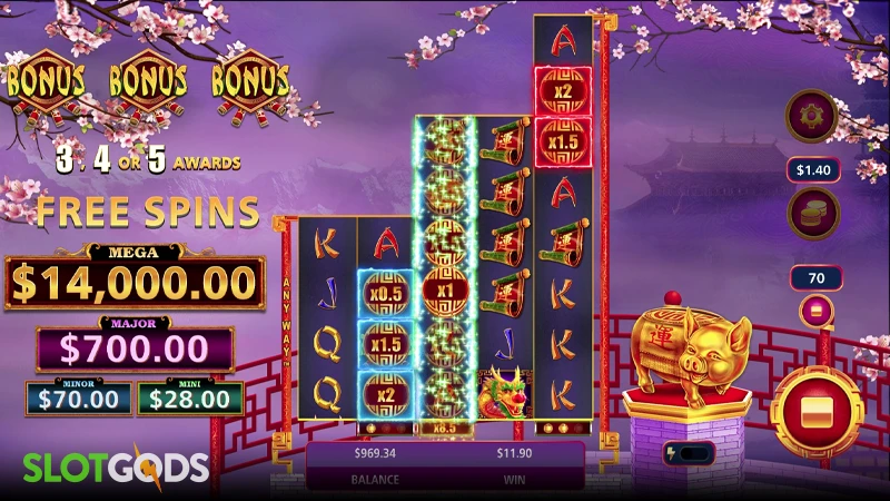 Cash Falls Huo Zhu Slot - Screenshot 2