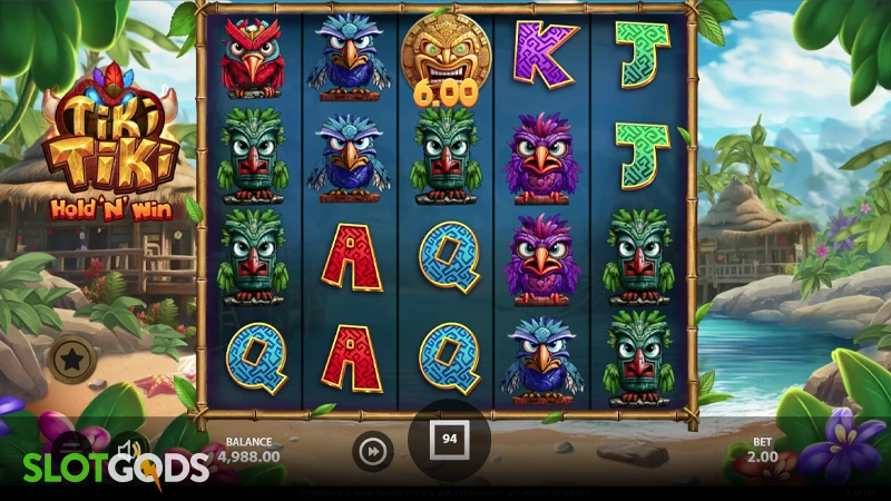 Tiki Tiki Hold 'N' Win Slot - Screenshot 