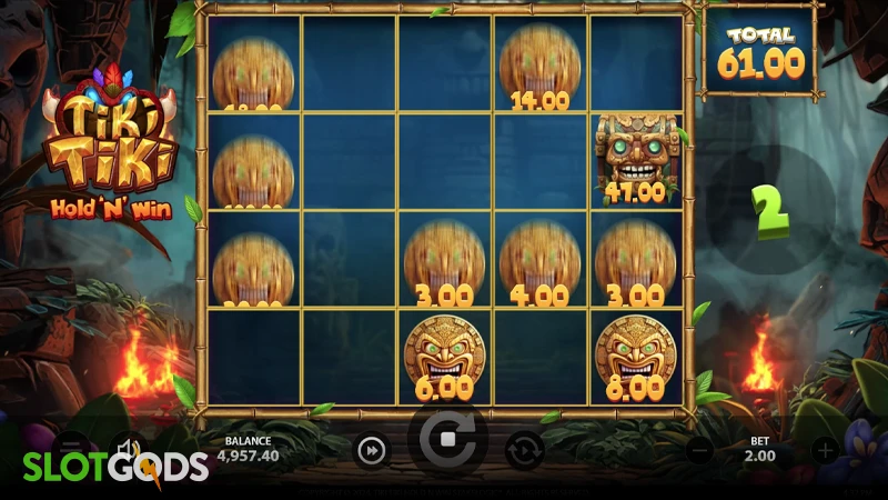Tiki Tiki Hold 'N' Win Slot - Screenshot 3