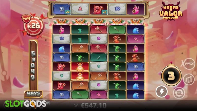 Worms of Valor Slot - Screenshot 3
