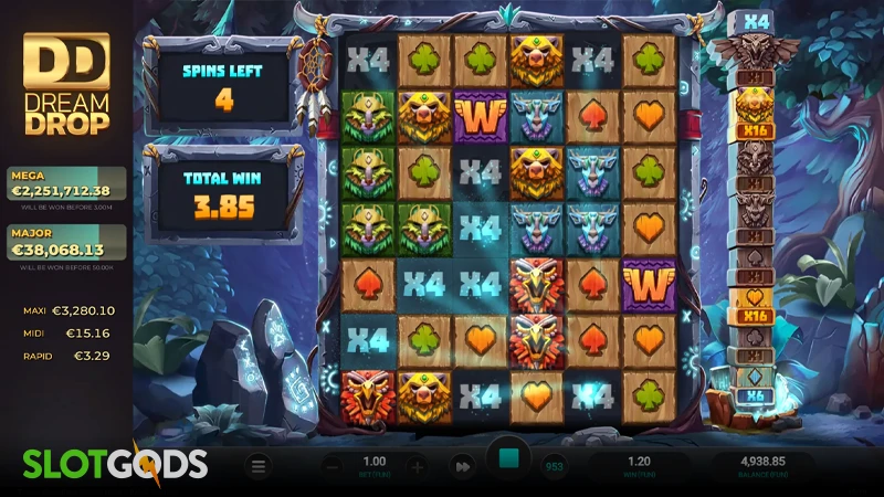 Totem Guardians Dream Drop Slot - Screenshot 3