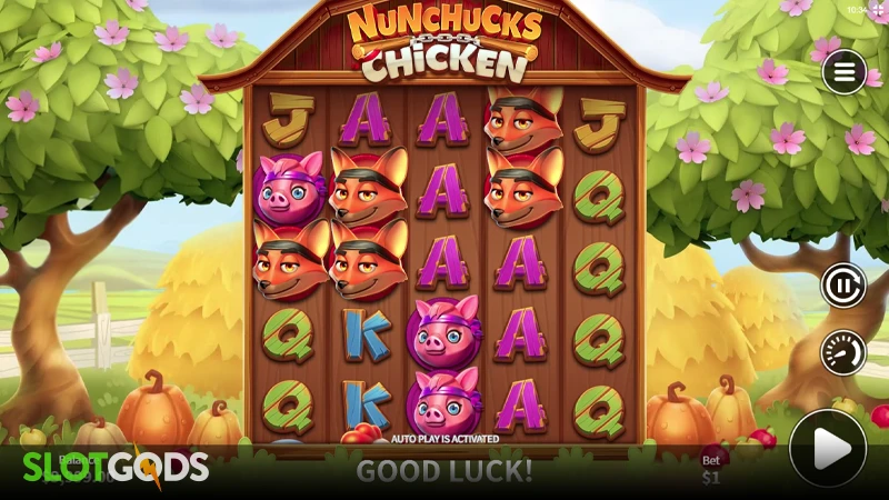 Nunchucks Chicken Slot - Screenshot 