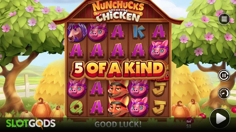 Nunchucks Chicken Slot - Screenshot 2