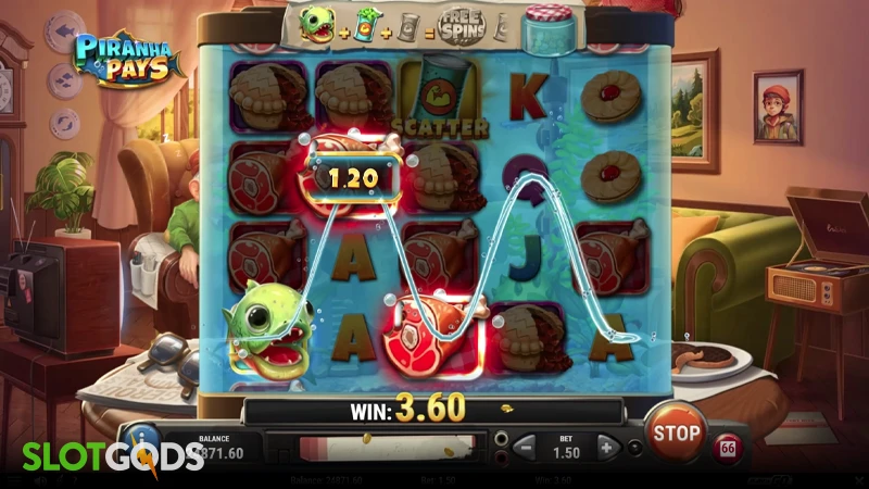 Piranha Pays Slot - Screenshot 2