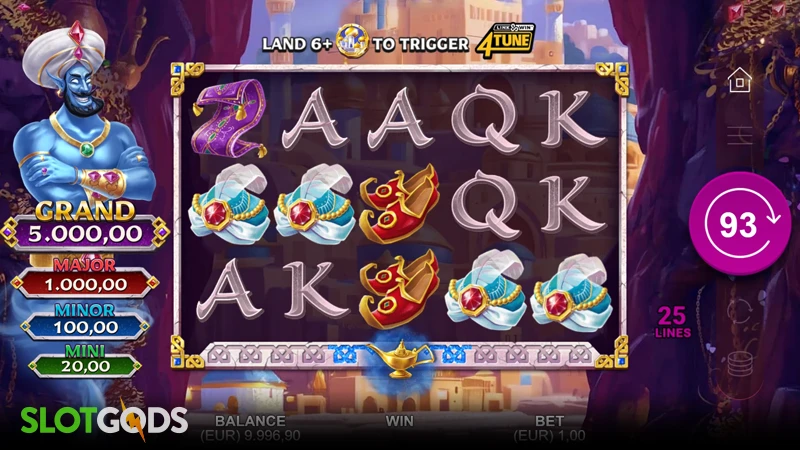 Genie’s 4Tune Slot - Screenshot 