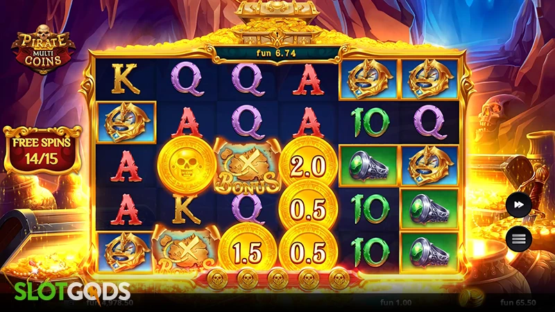 Pirate Multi Coins Slot - Screenshot 2