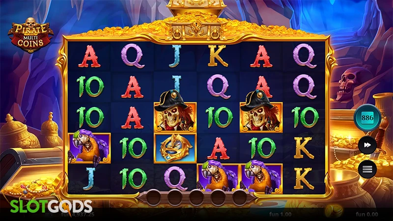 Pirate Multi Coins Slot - Screenshot 