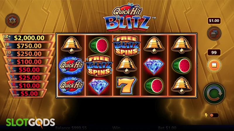 Quick Hit Blitz Gold Slot - Screenshot 