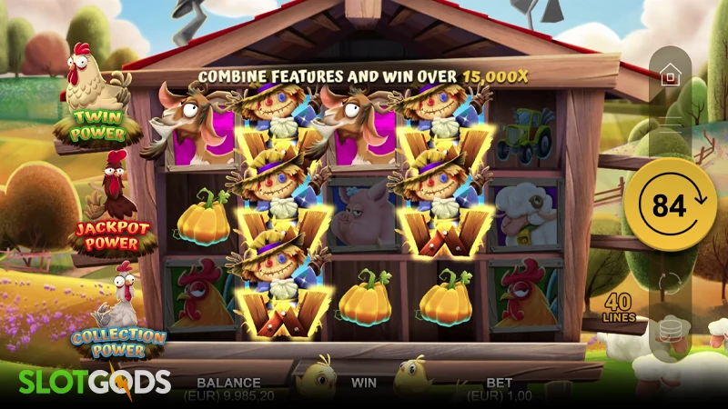 Chickenville Power Combo Slot - Screenshot 