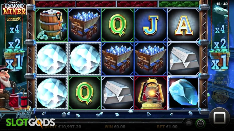 Diamond Miner DuoMax Slot - Screenshot 
