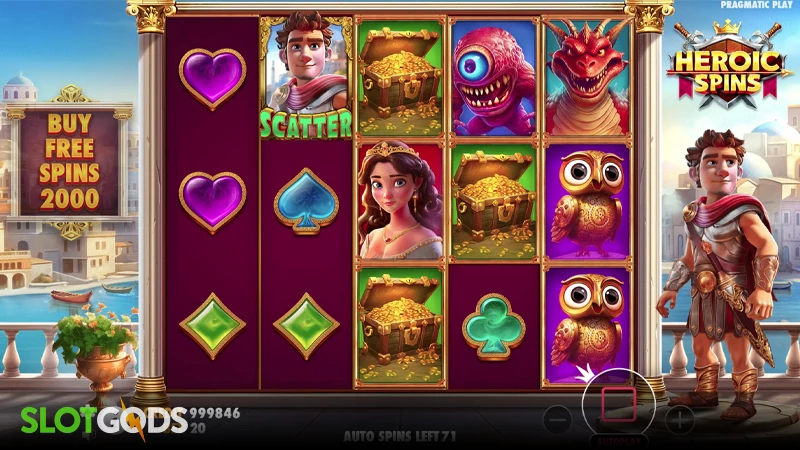 Heroic Spins Slot - Screenshot 