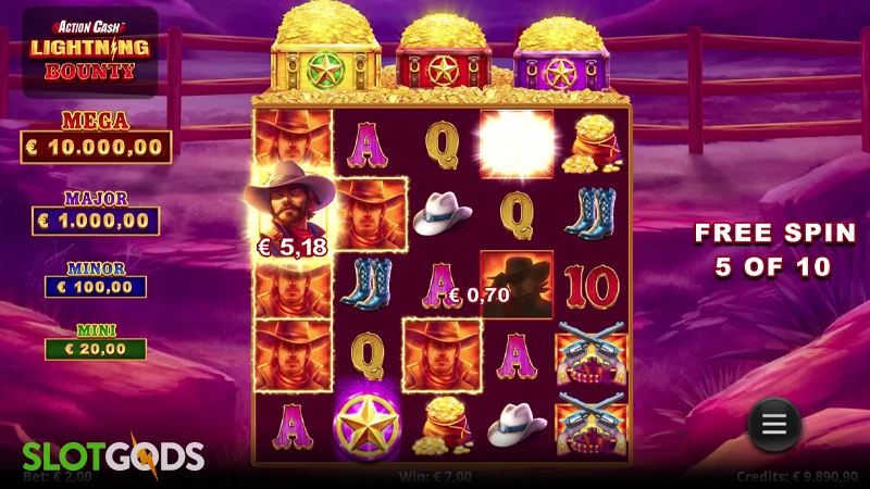 Action Cash Lightning Bounty Slot - Screenshot 3