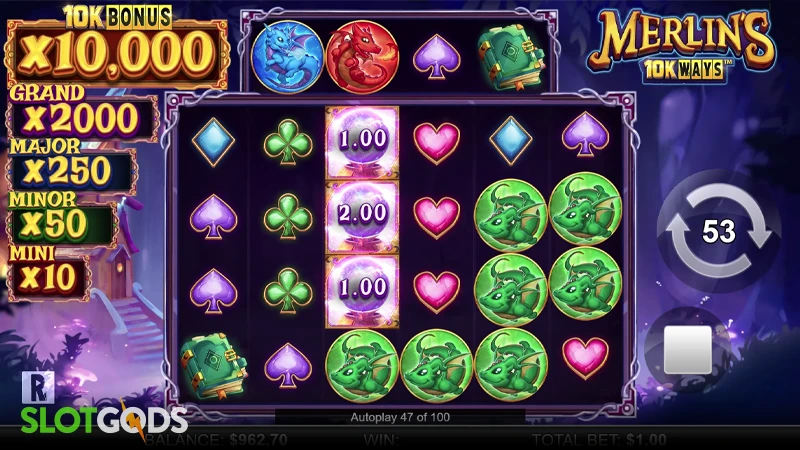 Merlin's 10k Ways Slot - Screenshot 