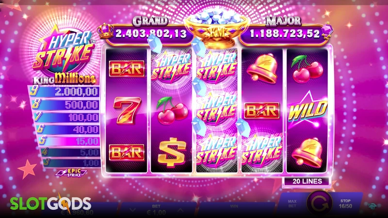 Hyper Strike King Millions Slot - Screenshot 