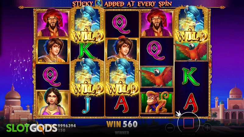 3 Genie Wishes Slot - Screenshot 2