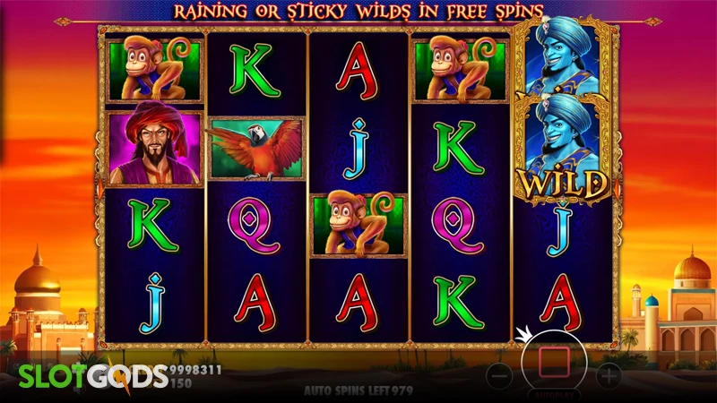 3 Genie Wishes Slot - Screenshot 