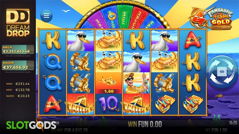 4 Fantastic Fish Gold Dream Drop Slot - Screenshot 