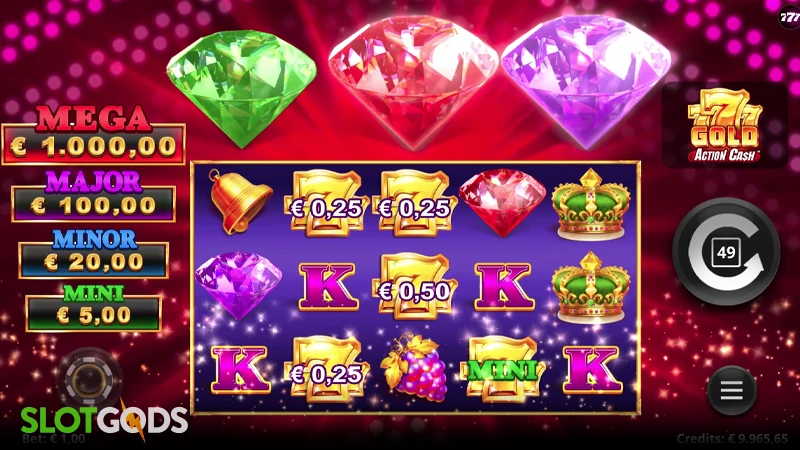 777 Gold Action Cash Slot - Screenshot 